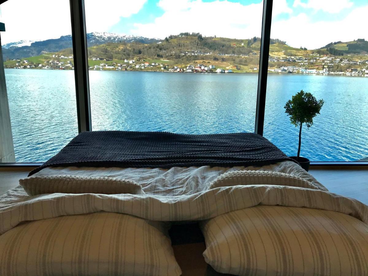 Panoramaresort In Hardangerfjorden Leilighet I Sjokanten Ved Hardangerfjorden For 7 Personer Boat , Sauna,Kajak, Sup For Rent Oystese Exterior photo